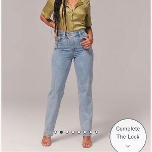 Abercrombie and Fitch Curve Love ultra High Rise 90s Straight Jeans - 29/8R
